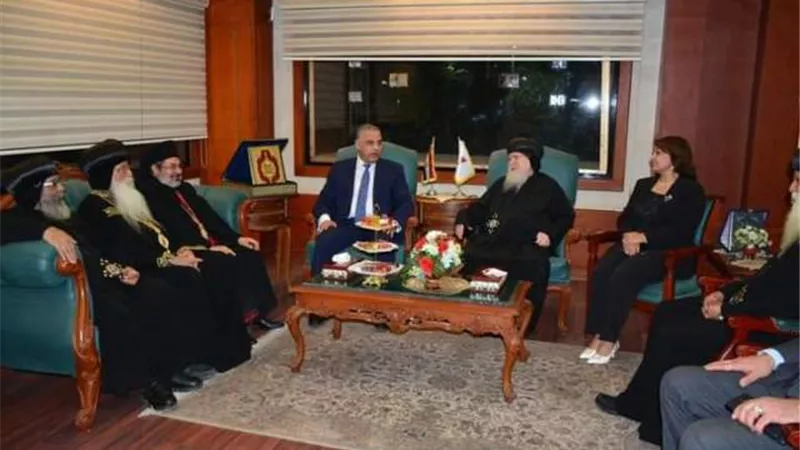 محافظ سوهاج يستقبل المهنئين من أبناء سوهاج بعيد الأضحى المبارك