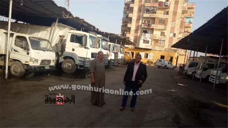 رئيس مدينة أشمون يتفقد مقر الحملة الميكانيكية