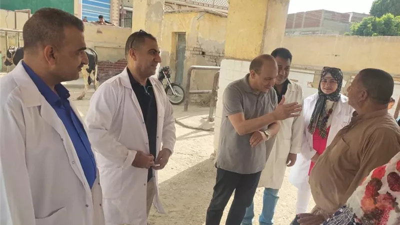 مدير الطب البيطرى بالشرقية يتابع مجزر ابوحماد والقرين