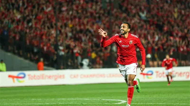 كهربا يضع الهدف الأول للأهلي فى مرمي الاتحاد السكندري