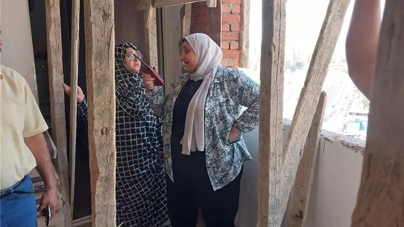 حى وسط يمنع كارثة بطريق المحمودية بمحرم بك بالاسكندرية
