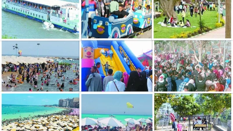 عيد سعيد فى المحافظات.. استمتاع بالشواطئ وأشهى الأكلات