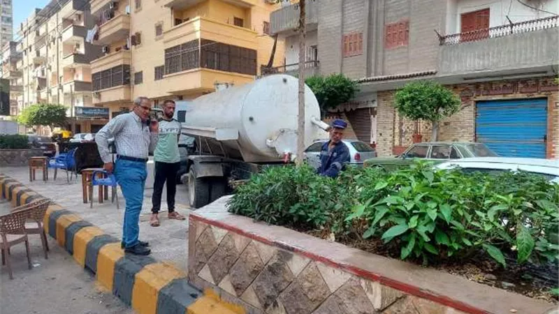 رفع 1100 طن قمامة خلال حملة نظافة بكفر الشيخ