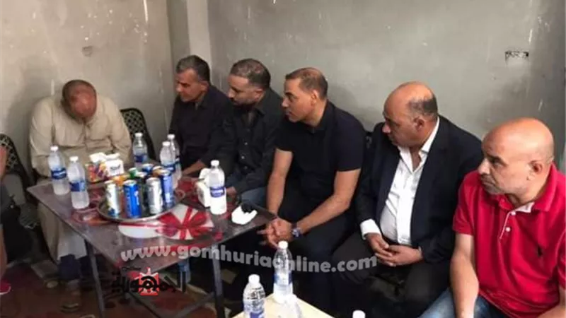 وفد الأهلي يقدم العزاء لأسرة نورهان مشجعة النادى بالمنوفية .. صور