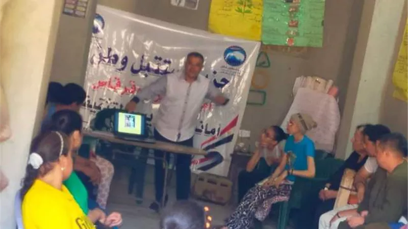 مستقبل وطن أبوقرقاص ينظم ورشة فنية للأطفال من ذوي الهمم
