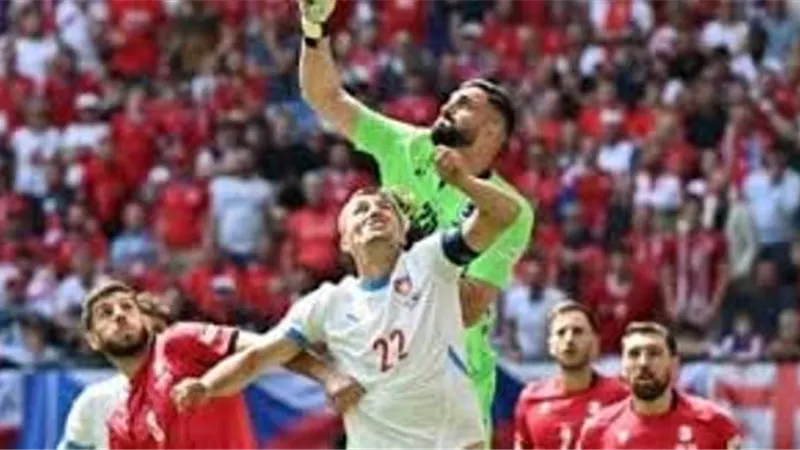 منتخب جورجيا ينهي الشوط الأول متقدما على التشيك بهدف
