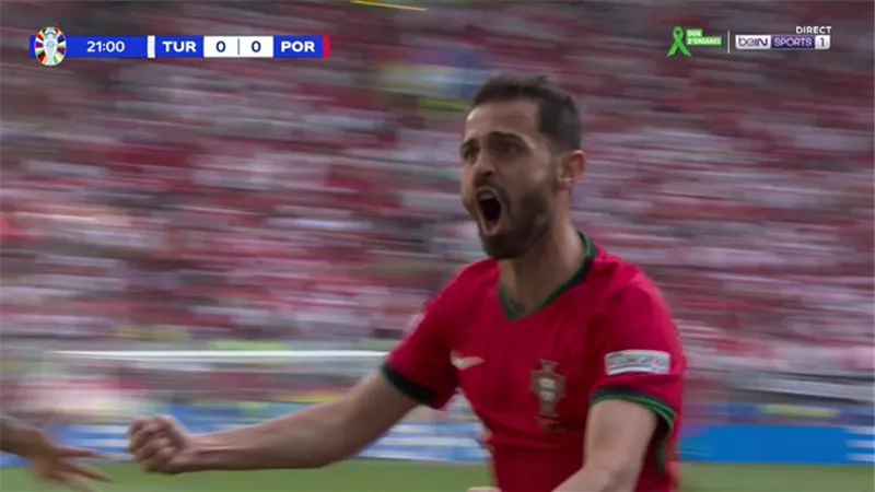 شاهد .. برناردو سيلفا يفتتح التسجيل لمنتخب البرتغال