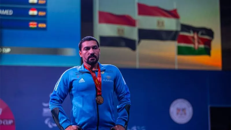 رفع الأثقال: طه عادل يحجز مقعده في بارالمبياد باريس 2024