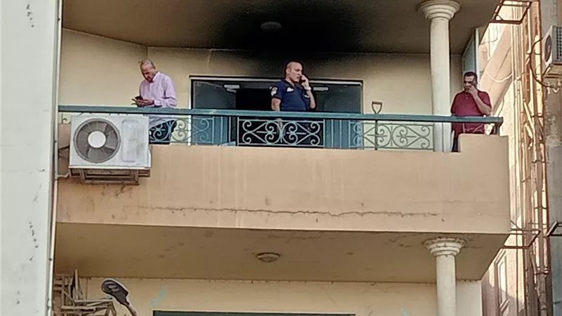 السيطرة على حريق شب فى برج سكنى ببنى سويف