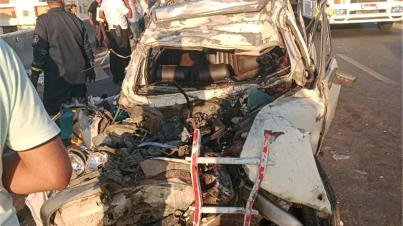 التصريح بدفن 6 متوفيين بينهم 3 اشقاء فى حادث تصادم بالبحيرة