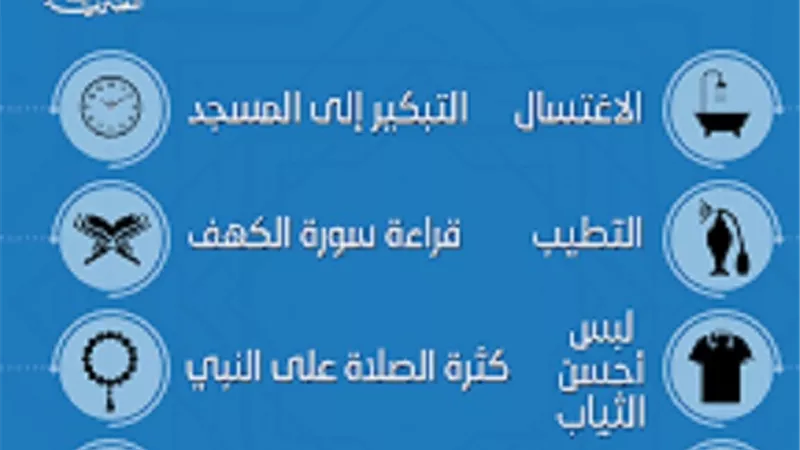 أحاديث نبوية فى سنن يوم الجمعة