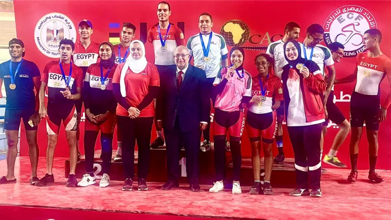 مصر تحصد 23 ميدالية وتفوز ببطولة إفريقيا الباراليمبية لدراجات المضمار