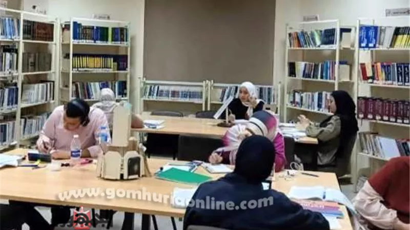مكتبة مصر بكفرالدوار تستقبل طلاب الثانوية لليوم الثاني بالمجان