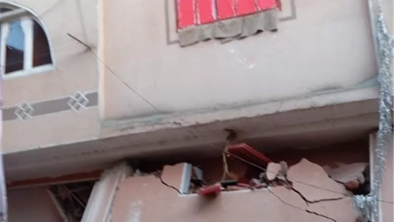 إنهيار منزل من 4 طوابق بالدقهلية