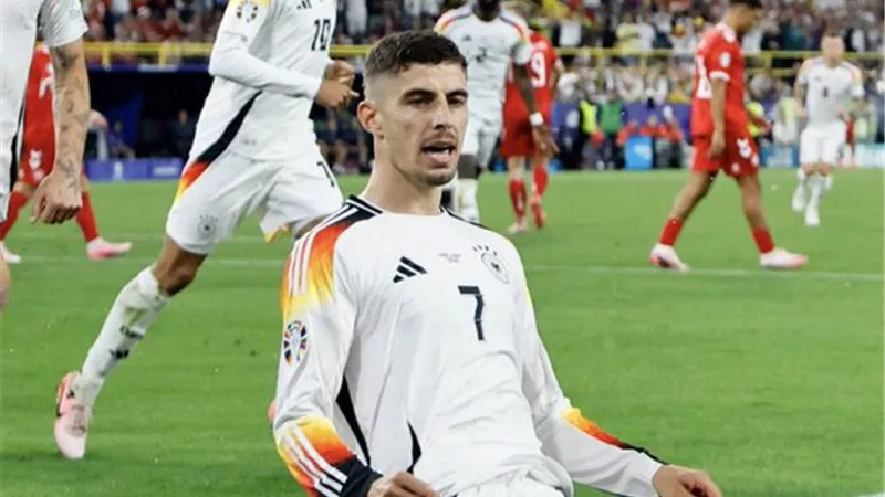 ألمانيا ضد الدنمارك ..شاهد هدف كاي هافيرتز للمنتخب الألماني