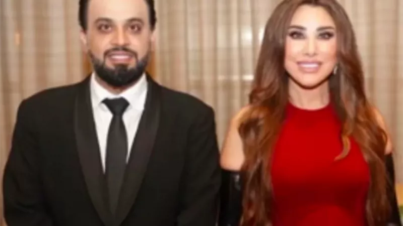 أول ظهور لـ نجوى كرم برفقة زوجها رجل الاعمال