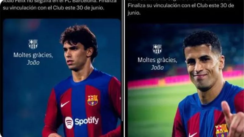 لماذا حذف برشلونة خبر رحيل الثنائي فيليكس وكانسيلو؟