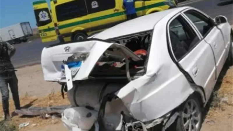إصابة 7 فى تصادم سيارة بالشرقية