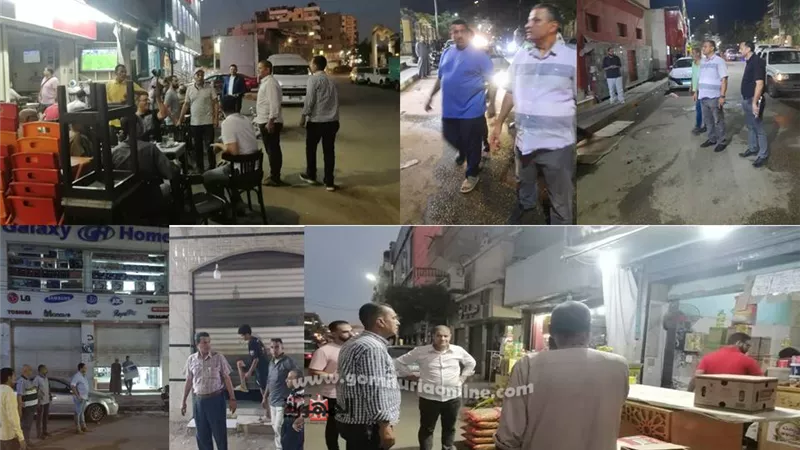 المنايفة ملتزمون بغلق المحلات في العاشرة مساءً.. شاهد بالفيديو