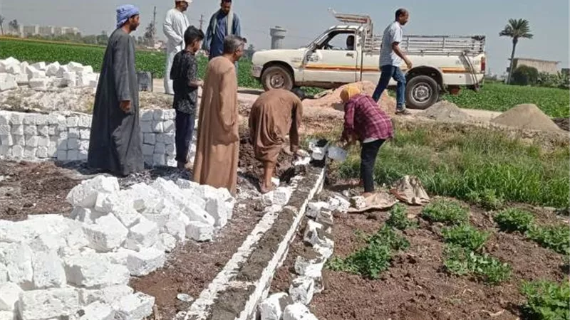 إزالة التعديات علي الأراضي الزراعية فى المنيا