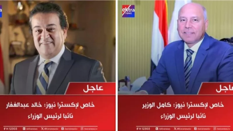 كامل الوزير وخالد عبد الغفار نائبين لرئيس الوزراء