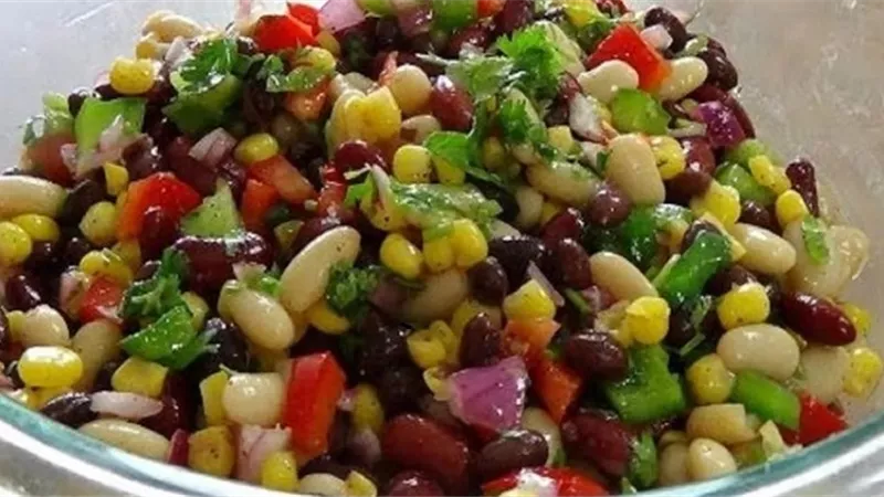 طريقة عمل سلطة الفاصولياء المشكلة