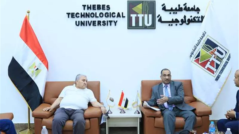 جامعة طيبة التكنولوجية بالأقصر تستقبل لجنة التعليم التكنولوجى