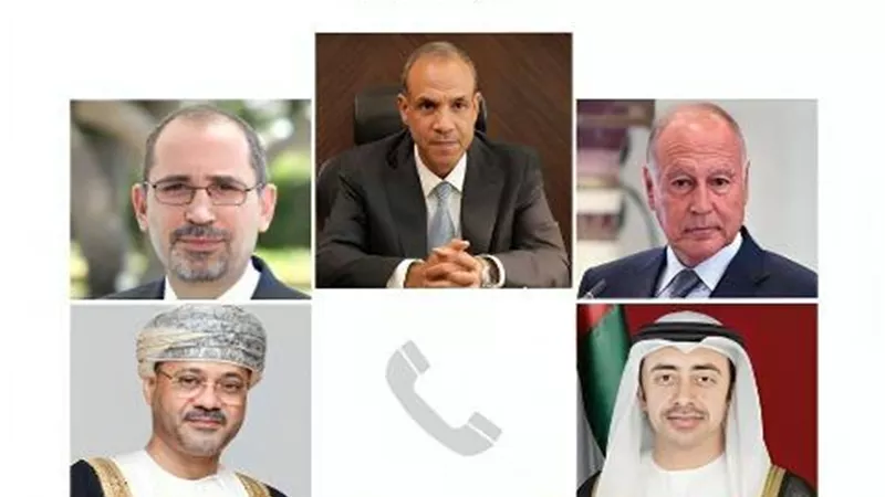 وزيرالخارجية يتلقى التهاني من أمين الجامعةونظرائه بعددمن الدول العربية