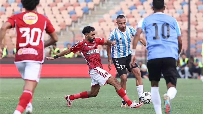 شاهد بالفيديو.. أهداف الشوط الأول من مباراة الأهلى والداخلية