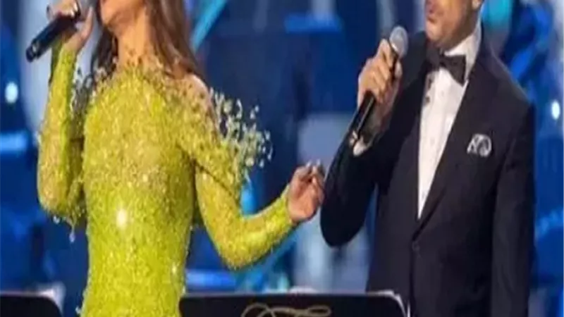 صابر الرباعي لنجوي كرم بعد زواجها: أتمنى لكما السعادة