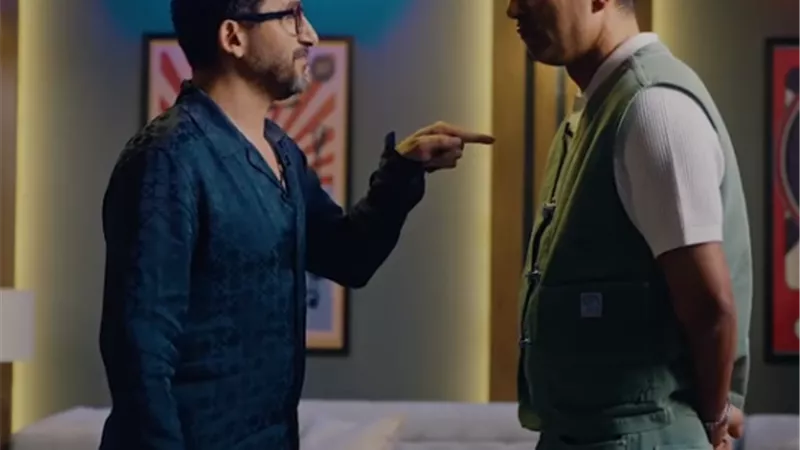 أحمد حلمي وعمرو سعد بمشهد ارتجالي مؤثر فى 
