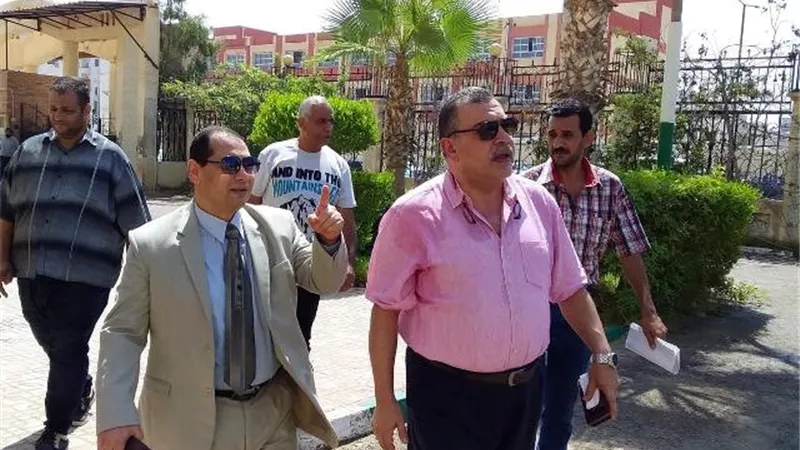 رئيس جامعة بورسعيد يتفقد مبنى كلية العلاج الطبيعي الجديد
