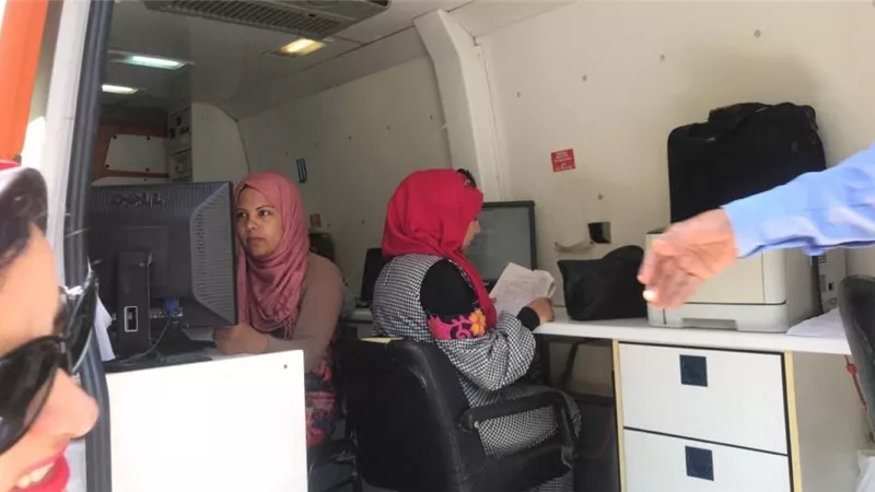 الكشف علي ٢١٣٢ حاله بقافله طبية بقرية بوردان بمنشأه القناطر بالجيزة
