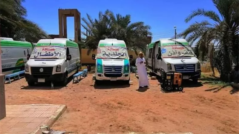 قافلة الداخلة الطبية تجري الكشف الطبى على ٣٢٦ مواطن بالوادى الجديد