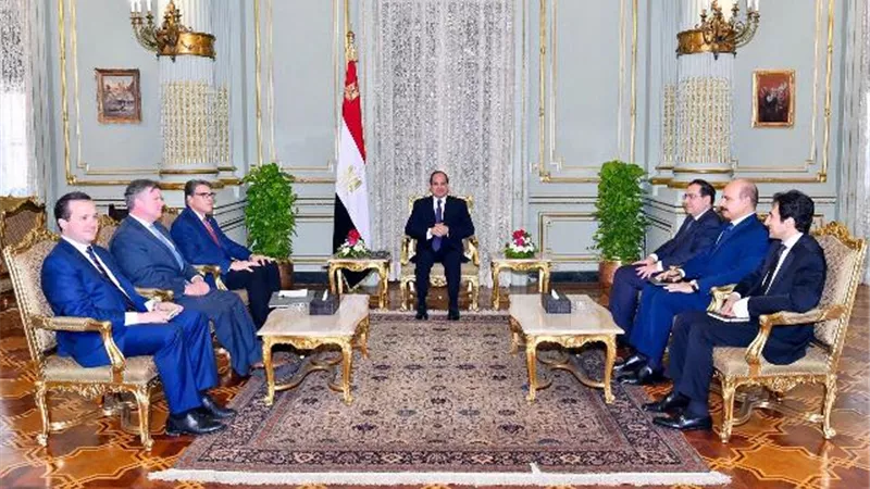 الرئيس السيسي يستقبل وزير الطاقة الامريكي