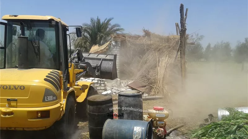 ازالة 37 حالة تعد ضمن الموجة الثالثه عشر ببنى سويف