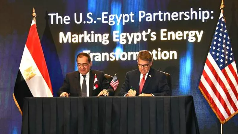 وزير البترول يوقع مذكرة تفاهم مع نظيره الأمريكى لتعزيز التعاون الثنائى فى الطاقة.. صور