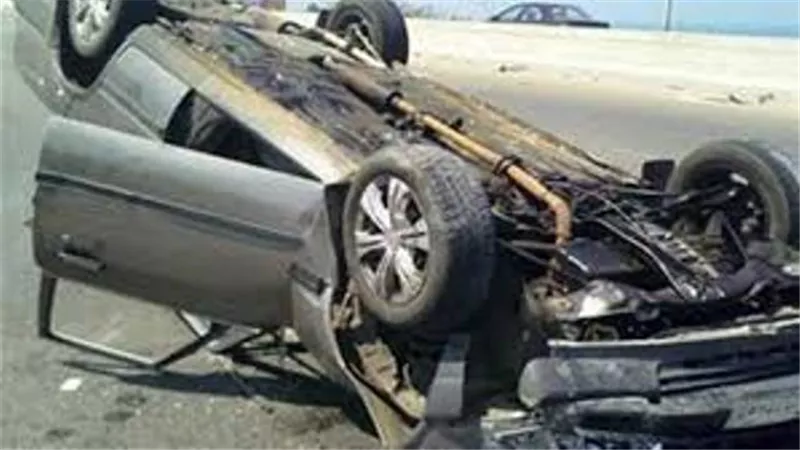 اصابة شخصين في انقلاب سيارة بالمنصورة