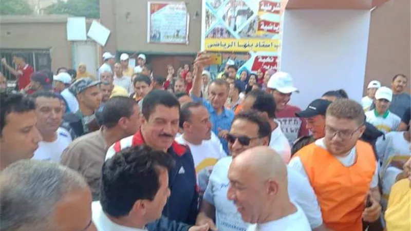 وزير الشباب ومحافظ القليوبية يقودان 4000 شاب في ماراثون للجري ..صور