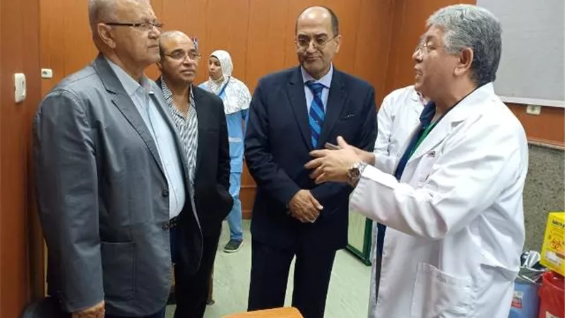 أعضاء لجنتي التعليم والصحة بمجلس النواب يزورون مؤسسة الكبد المصري