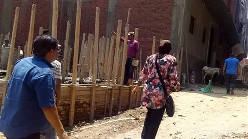 رئيس مجلس مدينة القناطر تتصدي للتعديات بشلقان