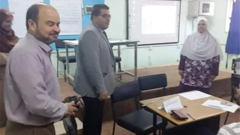 عقل: يتابع تدريب المنظومة الجديدة بمدرسة سعد زغلول الابتدائية برأس سدر