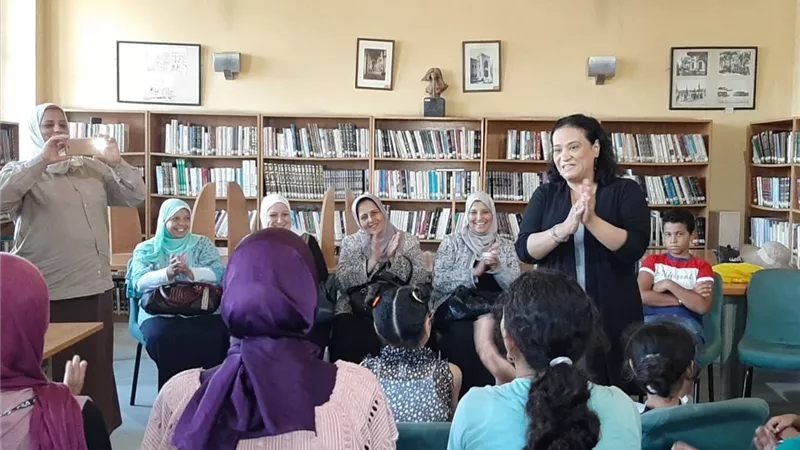 انطلاق أولى فعاليات ورش الحكى بمكتبة الحضارة الإسلامية بالقلعة