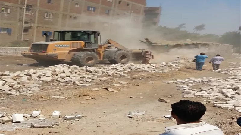 ازالة 841 حالة تعدى لليوم الرابع ضمن الموجة ال13 بالقليوبية