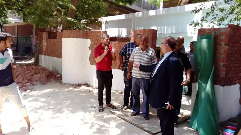 ازالة مبانى مخالفة بالزيتون