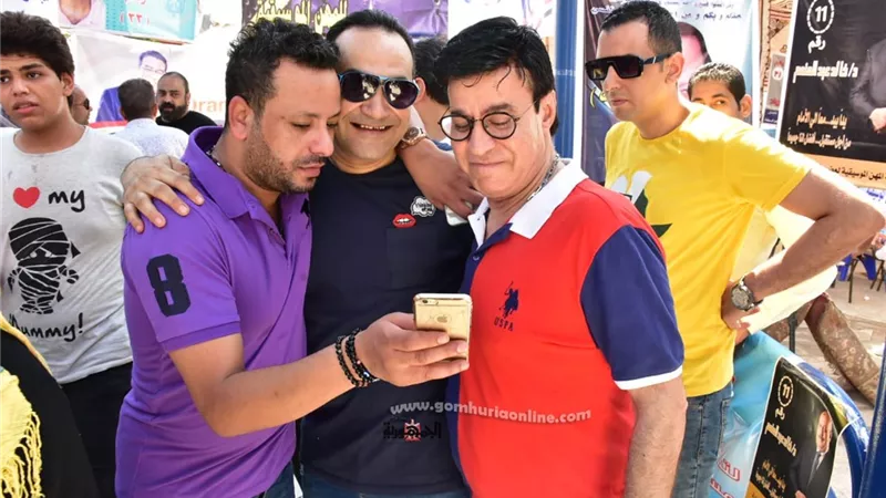 وصول المطرب حلمى عبد الباقى المرشح لعضوية الموسيقيين .. صور