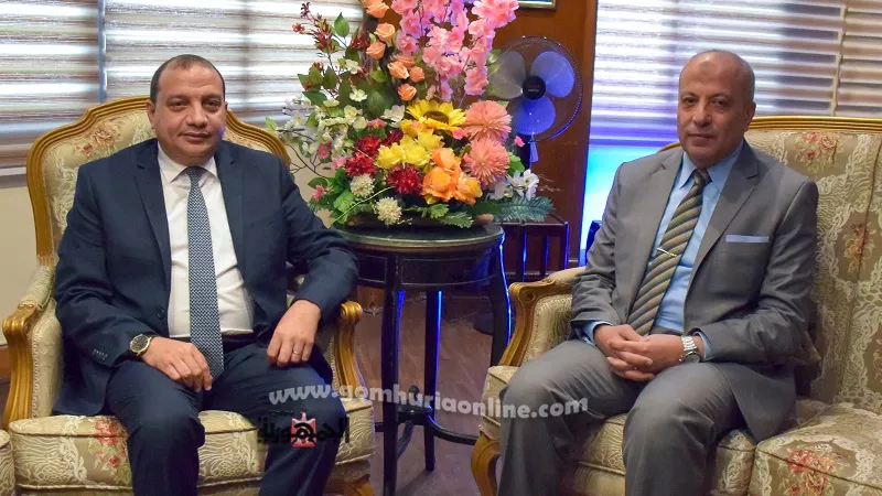 رئيس جامعة بني سويف يهنئ مدير الأمن الجديد