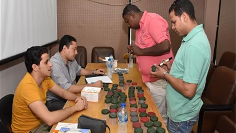 بدء إجراءات مبادرة الكشف عن المخدرات على اعضاء الجهاز الاداري بجامعة عين شمس