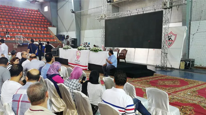 عواد وجابر في الزمالك لحضور المؤتمر الصحفي