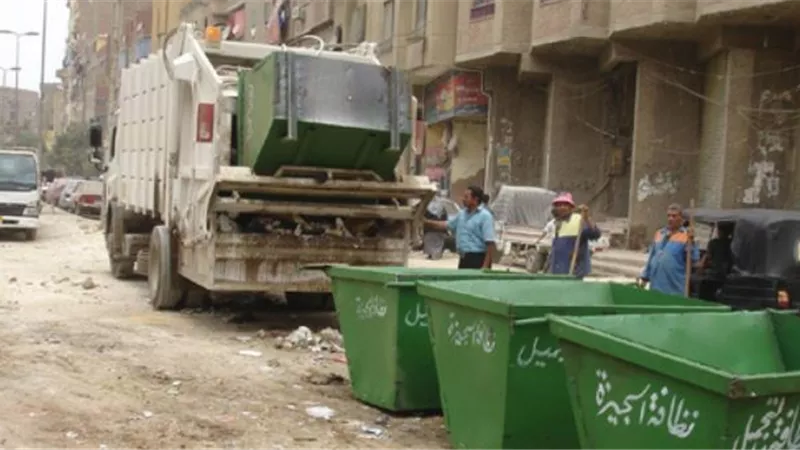 توزيع ١٦ حاويه علي شوارع الجيزة للارتقاء بمستوى النظافه